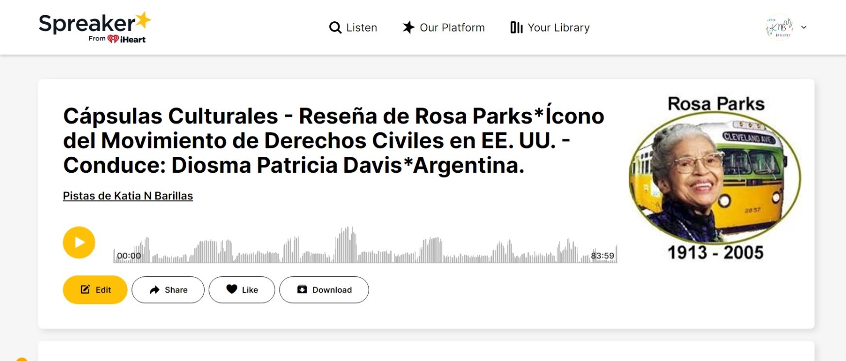 Captura web ROSA PARKS_www.spreaker.com.jpeg