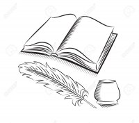 24633260-Pluma-del-estilo-del-bosquejo-y-el-tintero-con-el-libro-Foto-de-archivo.jpg